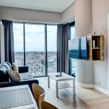 Hanza Tower Swimming Pool & High Floor With Balcony! *