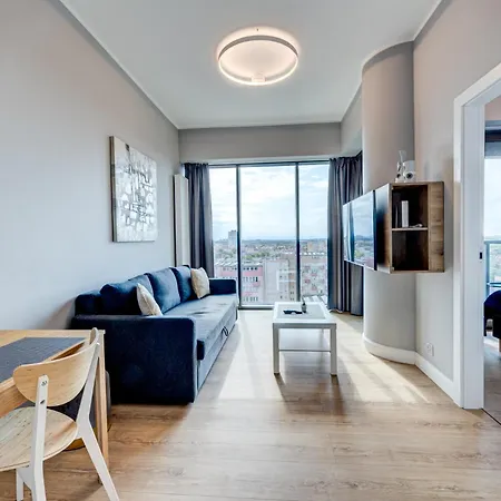 Hanza Tower Swimming Pool & High Floor With Balcony! Apartamento Estetino