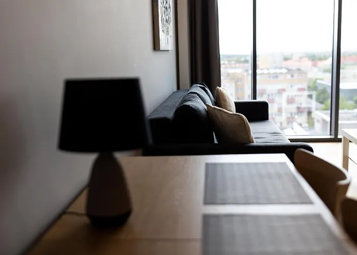 Hanza Tower Swimming Pool & High Floor With Balcony! Lägenhet *